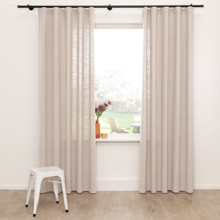 Overgordijn Ramie Licht Taupe 18