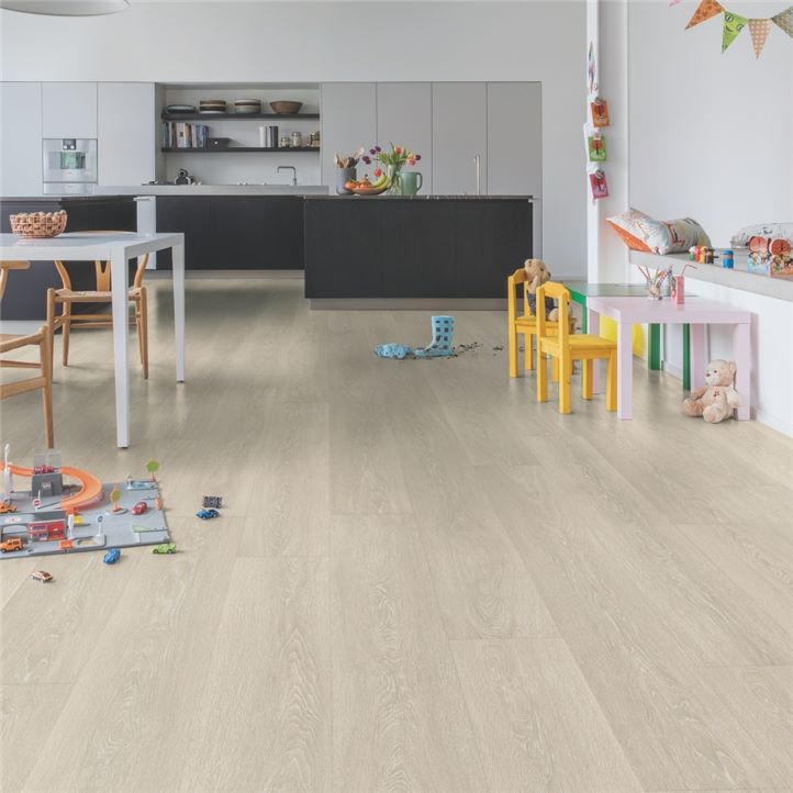 Laminaat Quick Step Majestic Hydroseal Vallei Eik Lichtbeige MJ3554